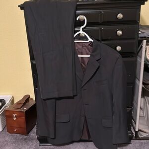 Alfani macys mens store 40s 34x30 charcoal suit